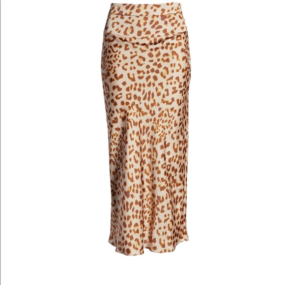 Free People Normani Leopard bias cut midi silk - Picture 3 of 4